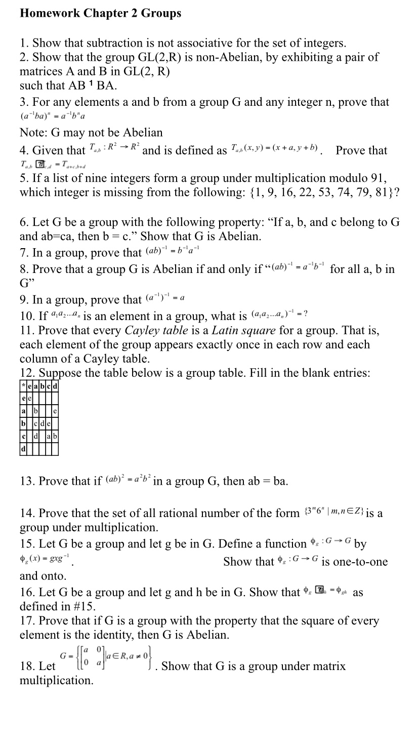 Answered 2 Show That The Group Gl 2 R Is Bartleby