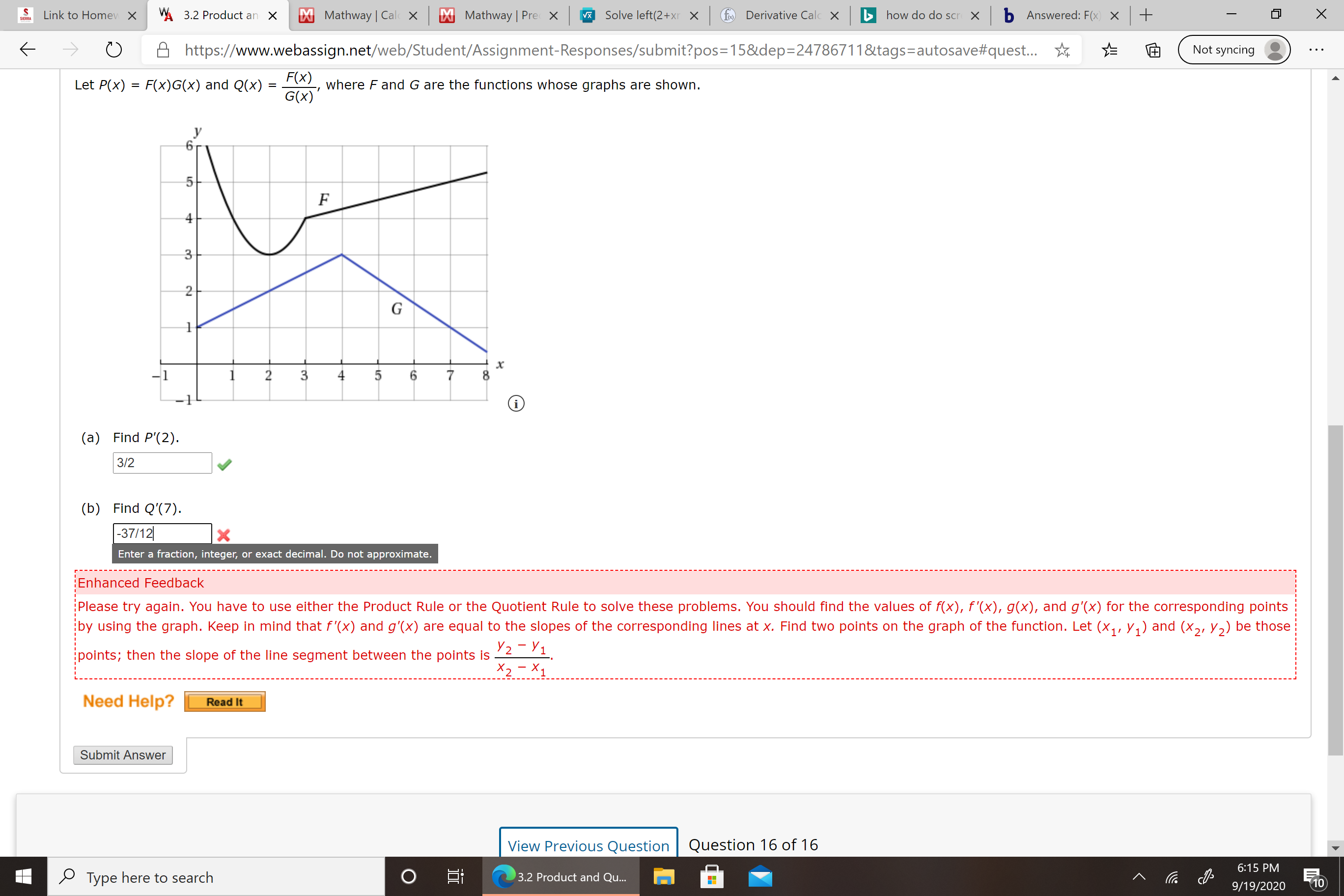 Answered Let P X F X G X And Q X A Bartleby