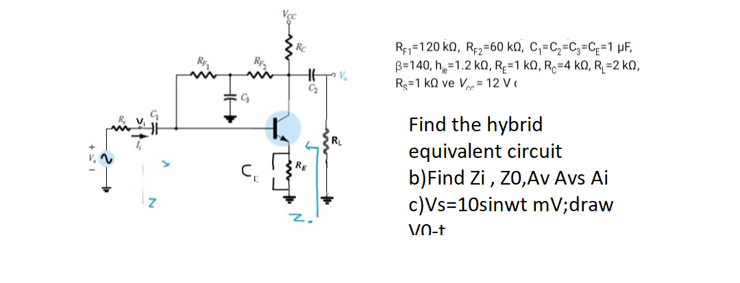 Answered R1 1 Ka Re2 60 Kn C C C3 C 1 µf Bartleby