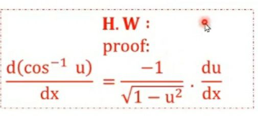 Answered Proof D Cos 1 U 1 Du 3d Dx V1 U Bartleby