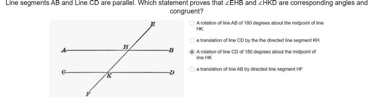 Answered: Line segments AB and Line CD are… | bartleby