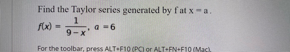 Answered: Find The Taylor Series Generated By F… | Bartleby