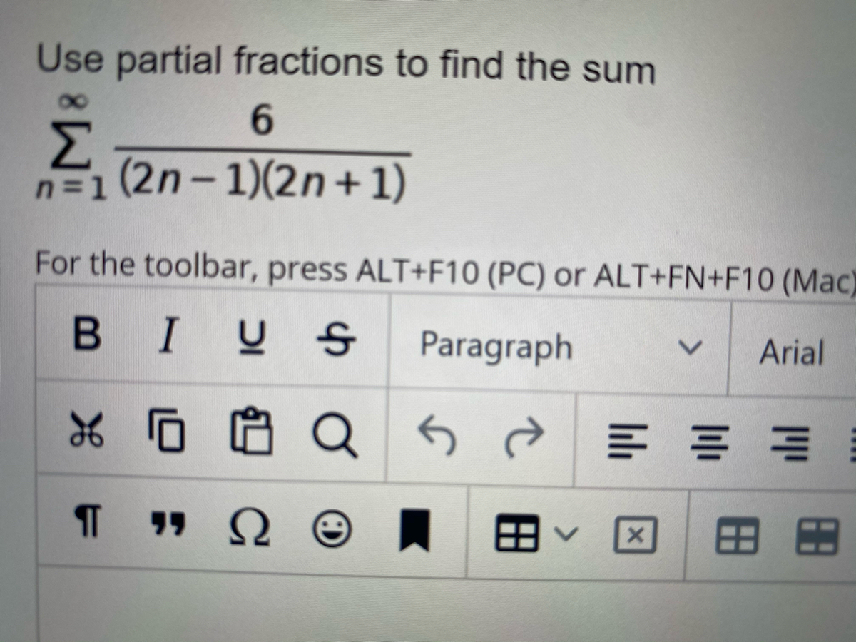 Answered Use Partial Fractions To Find The Sum Bartleby