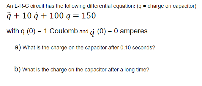 Answered An L R C Circuit Has The Following Bartleby