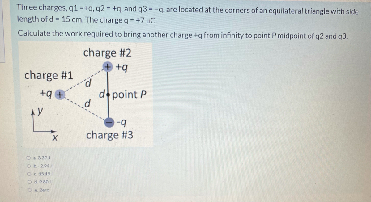 Answered Three Charges Q1 Q Q2 Q And Q3 Bartleby