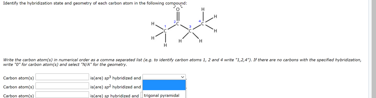 Answered Identify The Hybridization State And Bartleby 6759