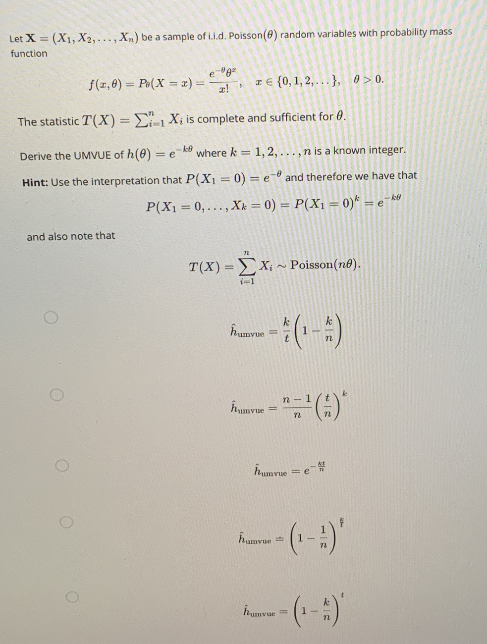 Answered Let X X1 X2 Be A Sample Of Bartleby