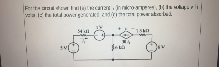 Answered For The Circuit Shown Find A The Bartleby