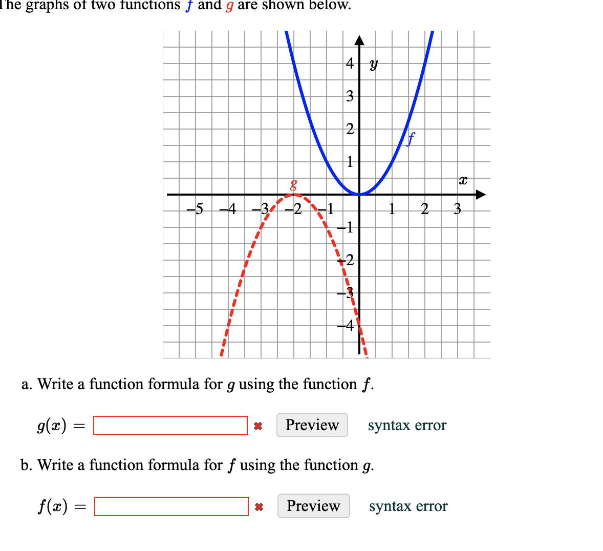 Answered 3 5 4 A Write A Function Formula For Bartleby