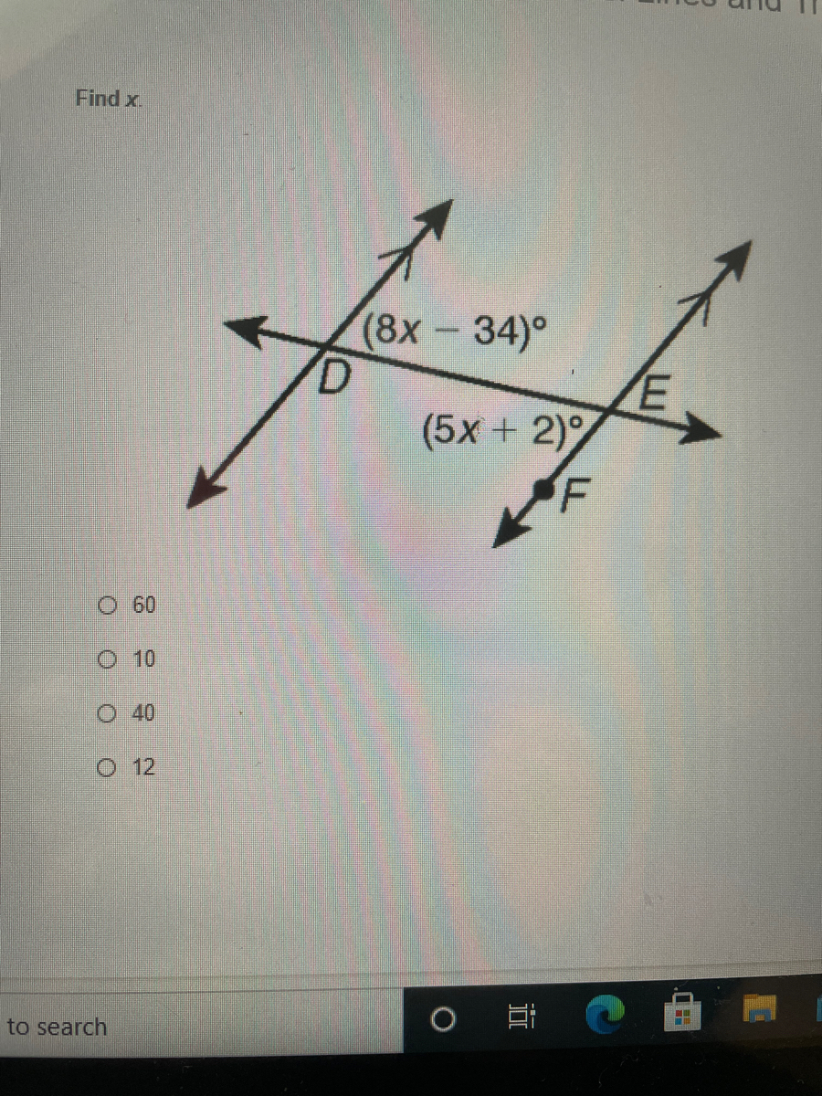 5x 2x 8 4x 10 34