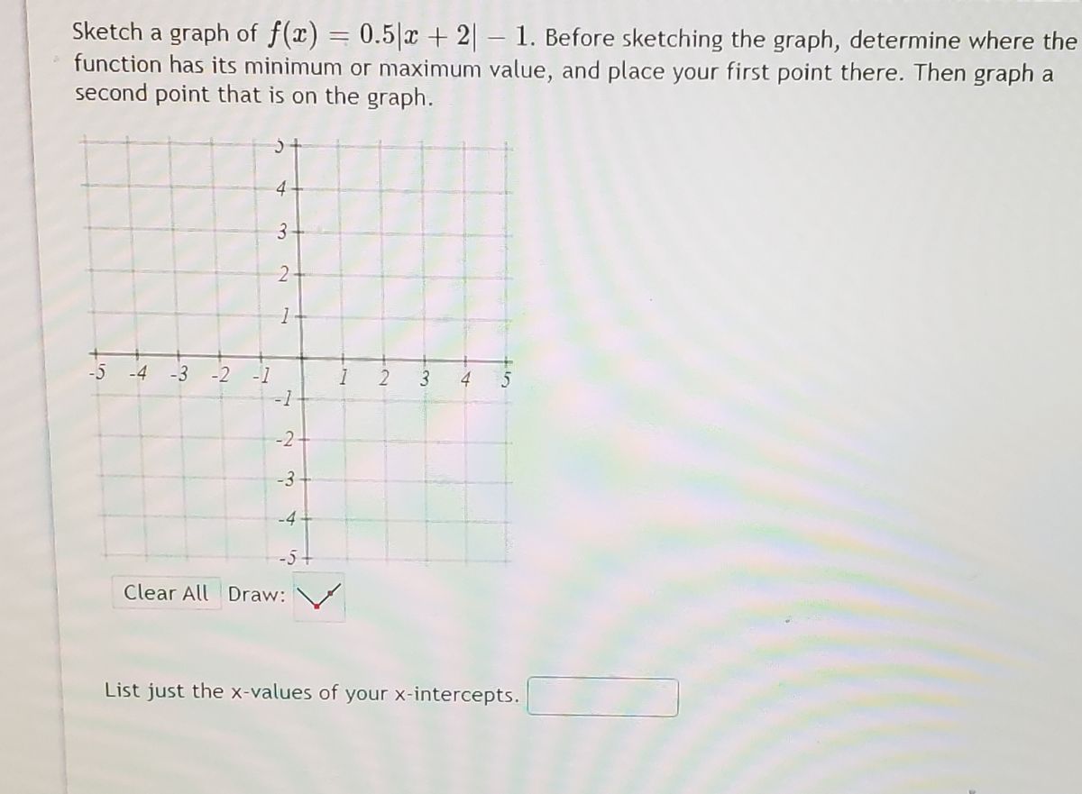 Answered Sketch A Graph Of F X 0 5 X 2 1 Bartleby