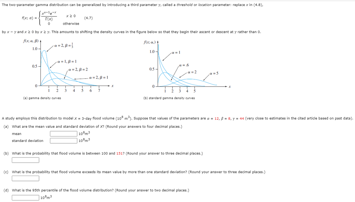 Answered The Two Parameter Gamma Distribution Bartleby