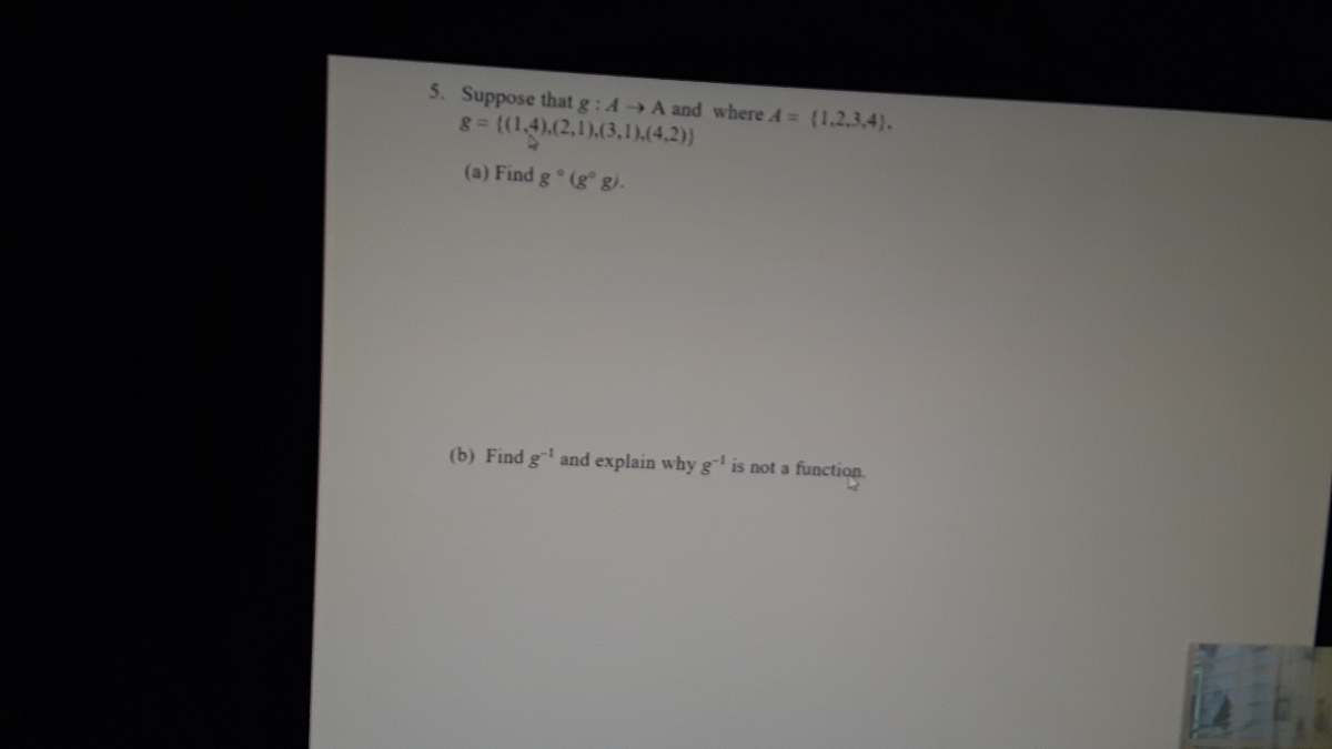 Answered 5 Suppose That G A A And Where A Bartleby