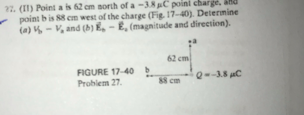 Answered 2 Ii Point A Is 62 Cm North Of A 3 8 Bartleby