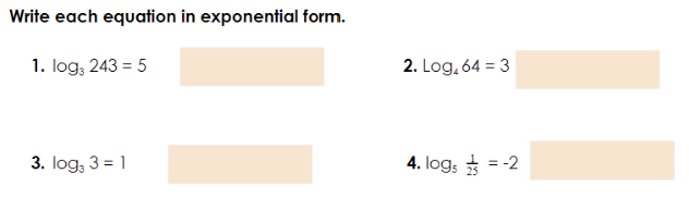 Answered Write Each Equation In Exponential Bartleby