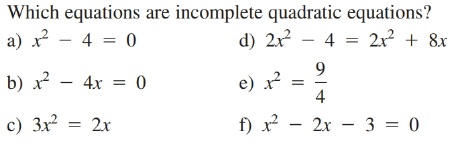 Answered: Which equations are incomplete… | bartleby