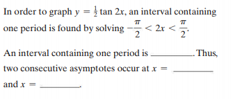 Answered In Order To Graph Y Tan 2x An Bartleby