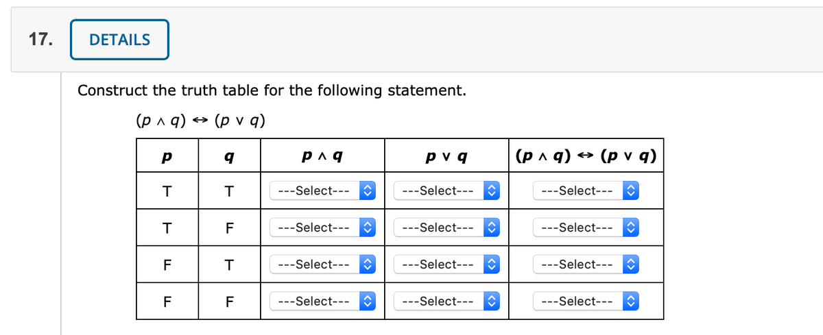 Answered Construct The Truth Table For The Bartleby