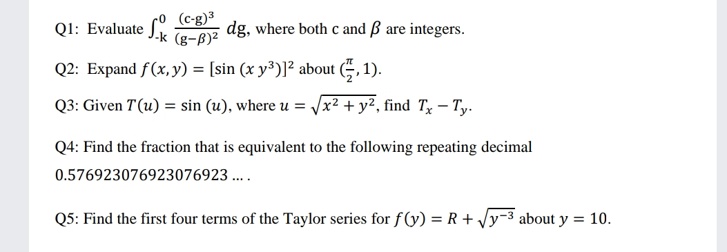 Answered Ro C G 3 J K G Ss 2 Q1 Evaluate Dg Bartleby