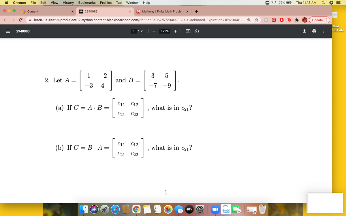 Answered 1 2 Let A 2 And B 3 3 4 7 9 Bartleby