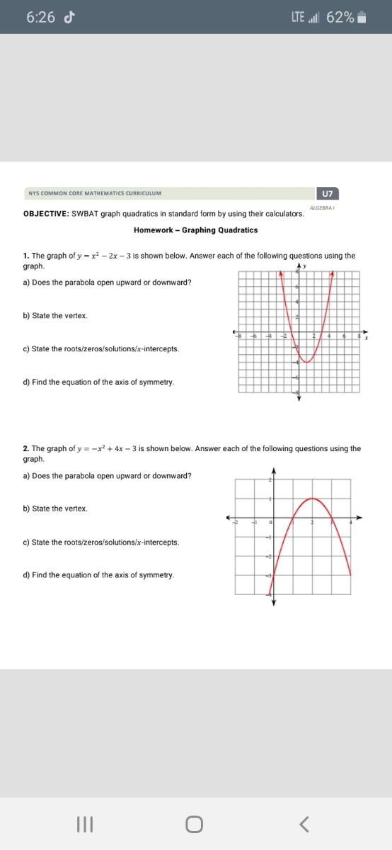 Answered 1 The Graph Of Y X 2x 3 Is Bartleby
