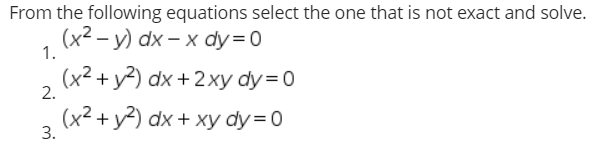 Answered From The Following Equations Select The Bartleby