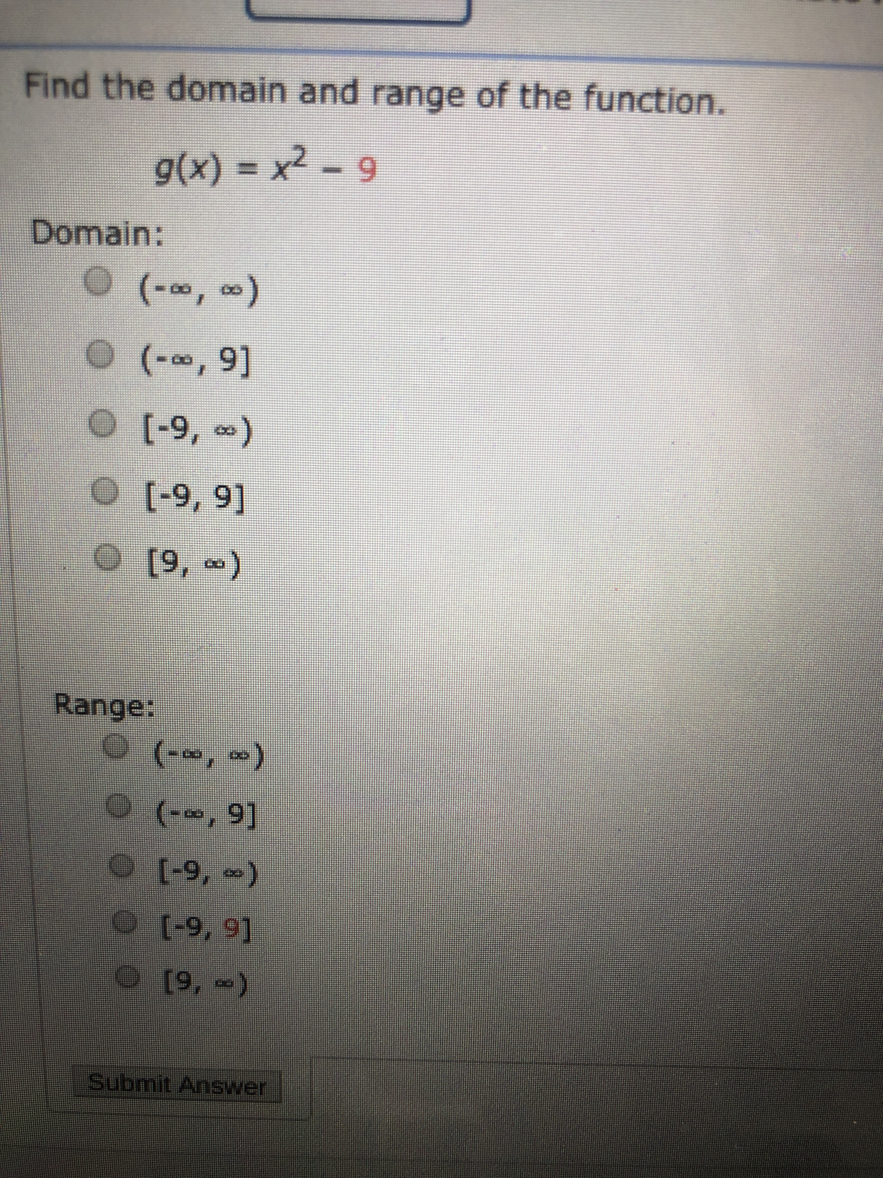 Answered Find The Domain And Range Of The Bartleby