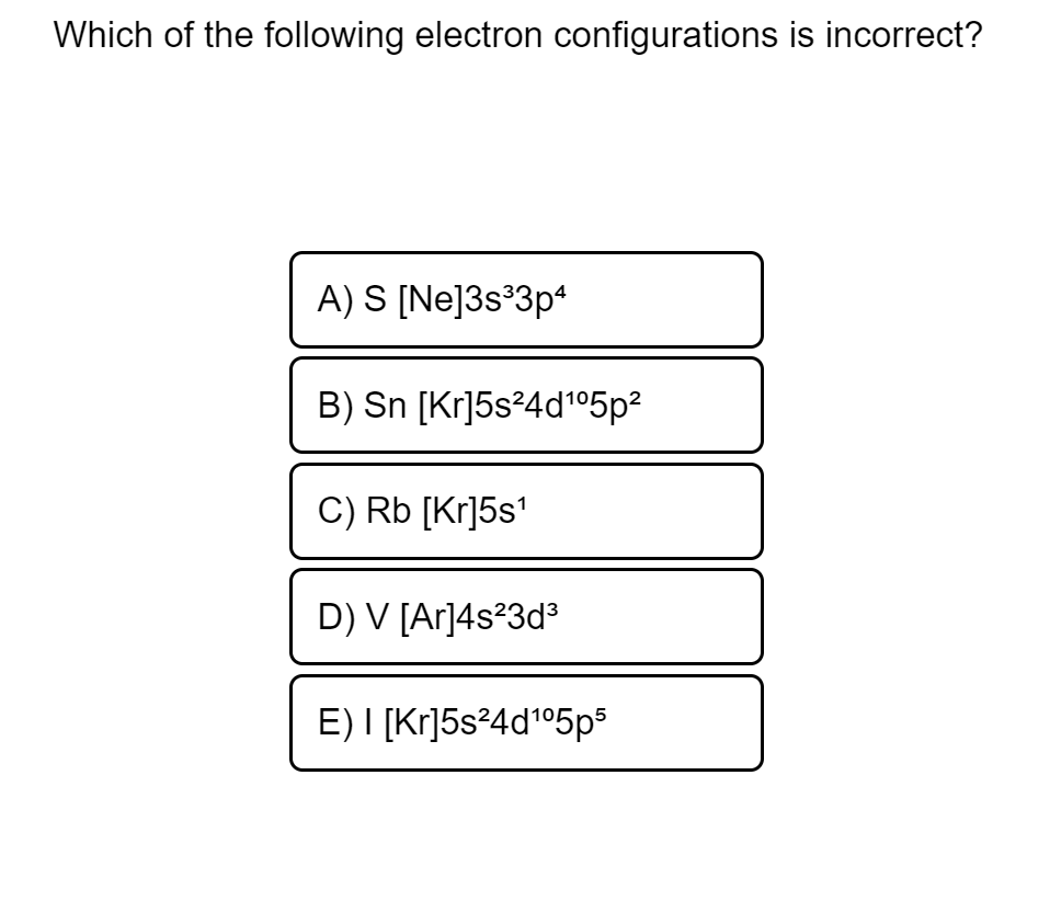 Answered Which Of The Following Electron Bartleby