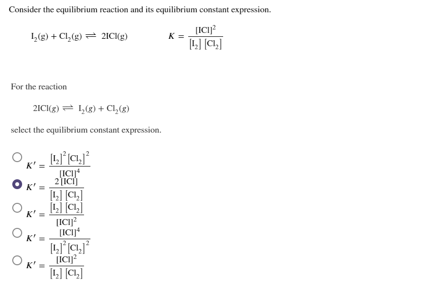 Answered Consider The Equilibrium Reaction And Bartleby