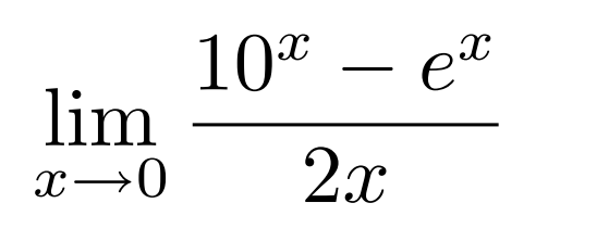 Answered: 10* – et lim x→0 2x | bartleby
