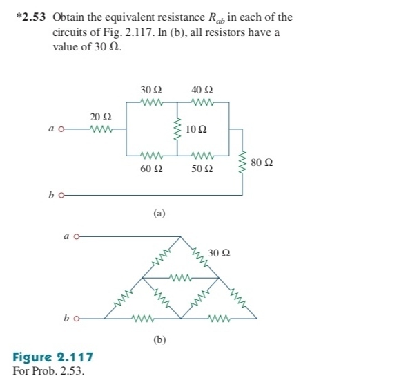 Answered 53 Obtain The Equivalent Resistance R Bartleby