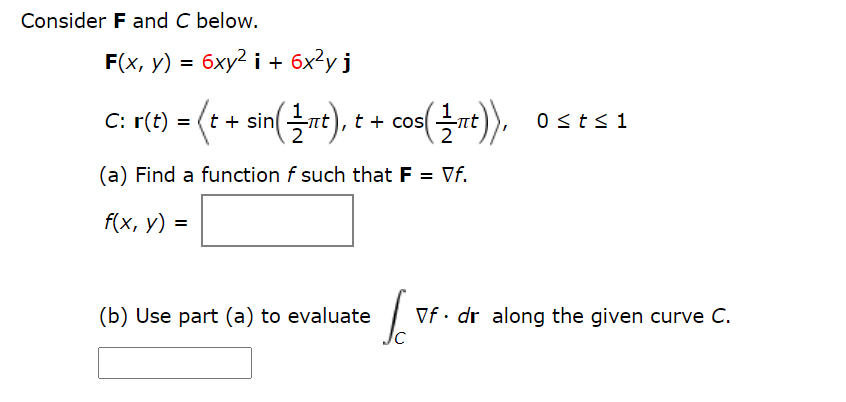 Answered Consider F And C Below F X Y 6xy Bartleby