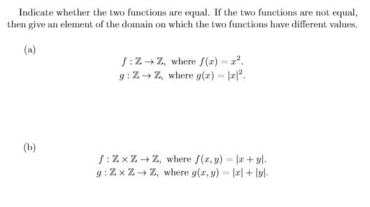 Answered Indicate Whether The Two Functions Are Bartleby