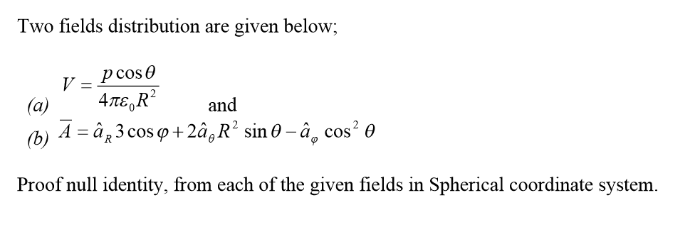 Answered Two Fields Distribution Are Given Bartleby