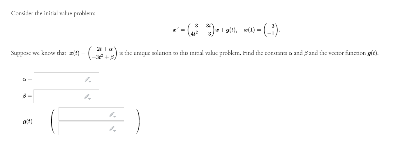 Answered Consider The Initial Value Problem 3t Bartleby