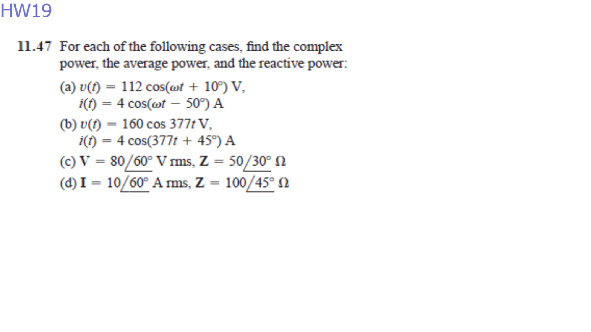 Answered 11 47 For Each Of The Following Cases Bartleby