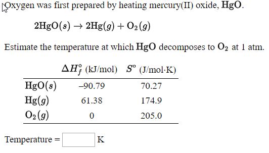 Answered Oxygen Was First Prepared By Heating Bartleby