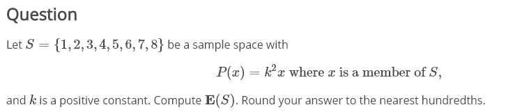 Answered Question Let S 1 2 3 4 5 6 7 8 Bartleby