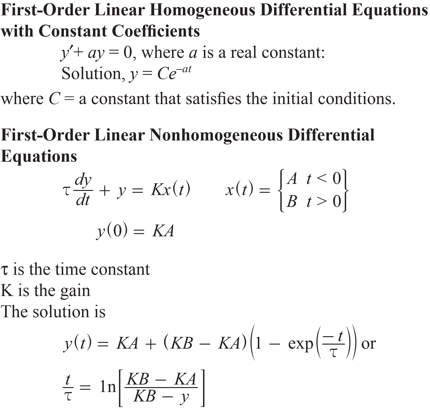 linear differential equation with constant coefficients solved examples