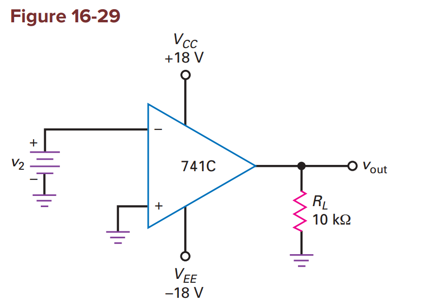 Answered: The input voltage to an op amp is a… | bartleby