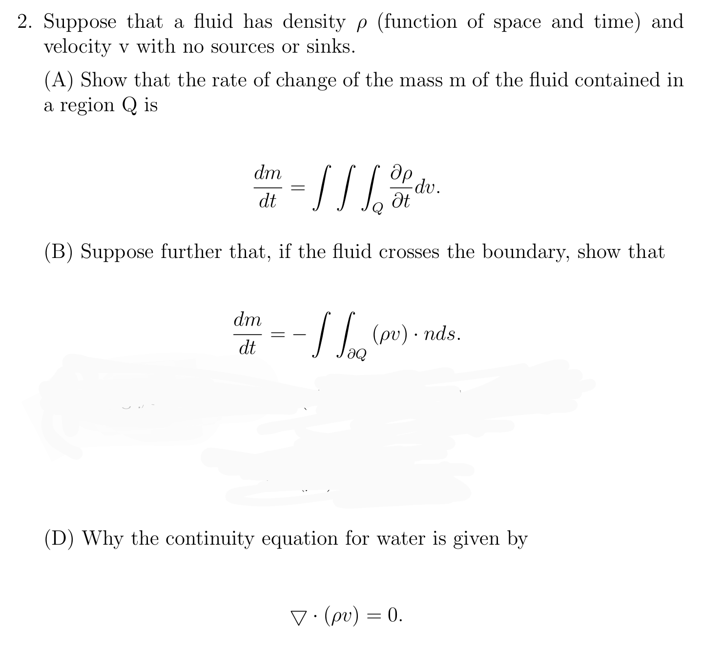 Answered: Suppose That A Fluid Has Density P… | Bartleby