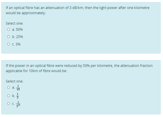 Answered If An Optical Fibre Has An Attenuation Bartleby