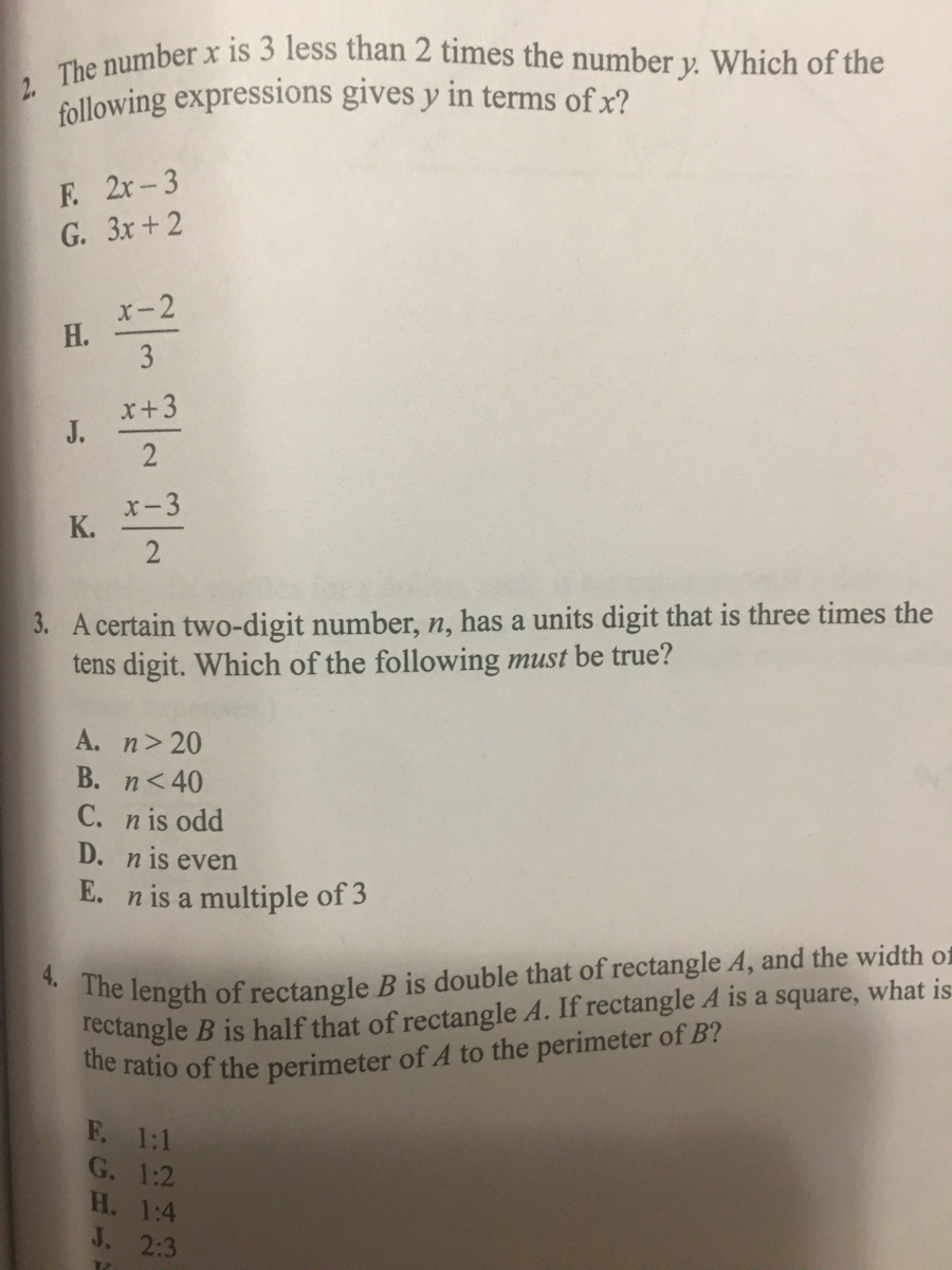 Answered 3 A Certain Two Digit Number N Has A Bartleby