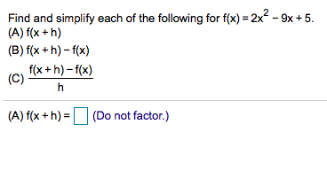 Answered: Find and simplify each of the following… | bartleby