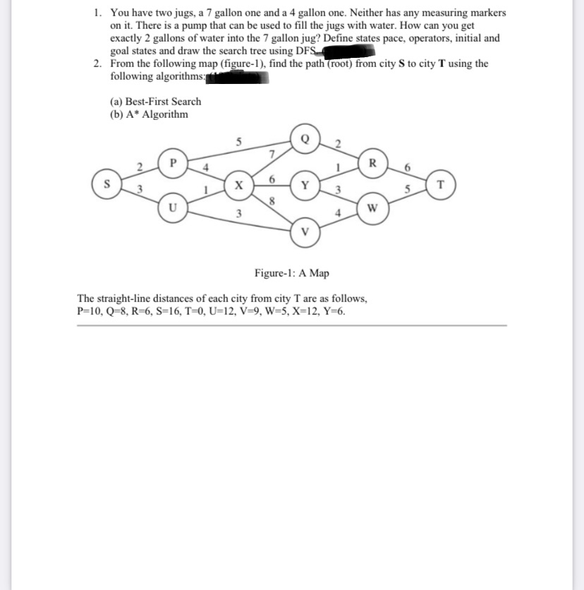 Answered: You have two jugs, a 7 gallon one and a… | bartleby