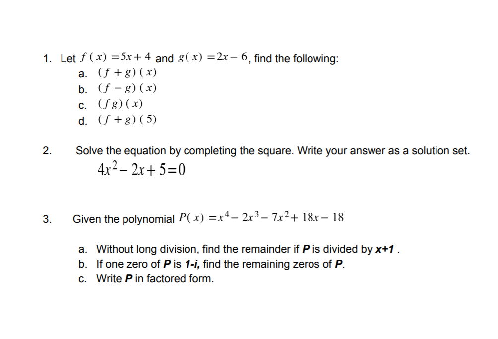 Answered 3 Given The Polynomial P X X4 2x3 Bartleby