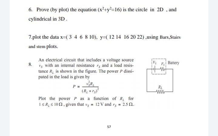 Answered 6 Prove By Plot The Equation Bartleby