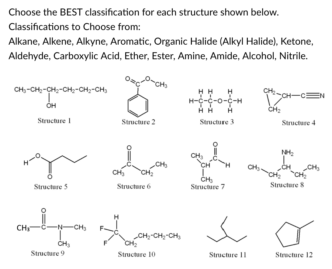 Answered: Choose The BEST Classification For Each… | Bartleby