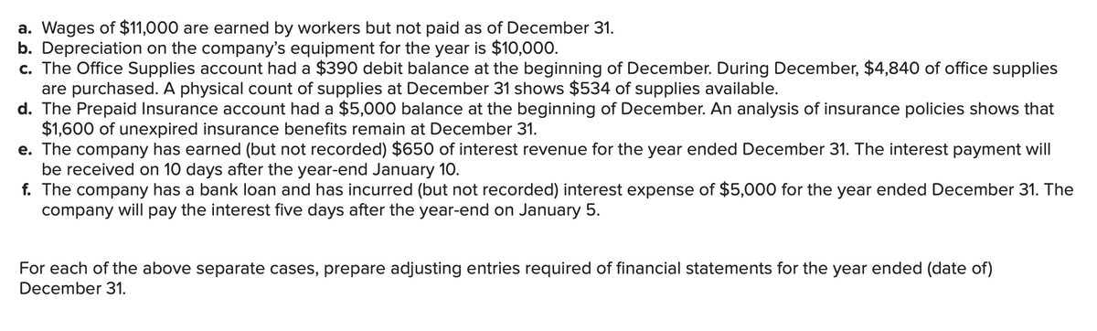 Answered: a. Wages of $11,000 are earned by… | bartleby