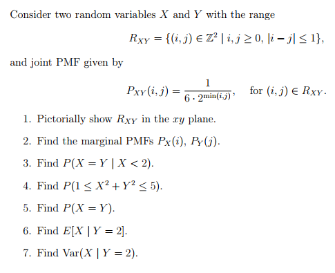 Answered Consider Two Random Variables X And Y Bartleby